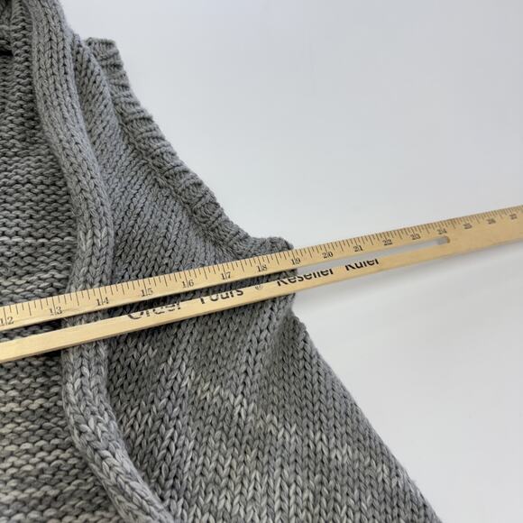 Theory Sweater Vest Womens Medium Gray Melinda B Paramour Cashmere Blend Drape - Picture 8 of 8